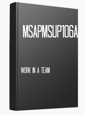 MSAPMSUP106A | Work in a team