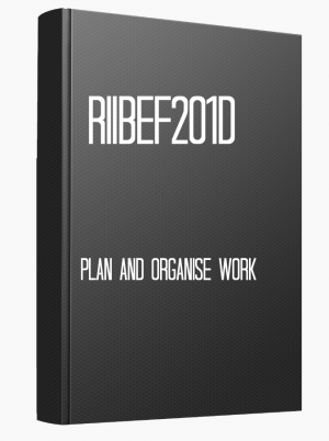 RIIBEF201D Plan and organise work