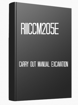 RIICCM205E Carry out manual excavation