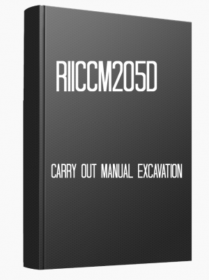 RIICCM205D Carry out manual excavation