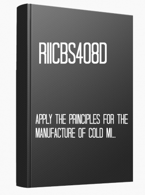 RIICBS408D Apply the principles for the manufacture of cold mix
