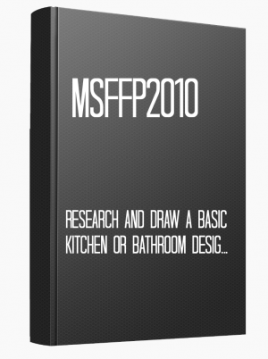 MSFFP2010 Research and draw a basic kitchen or bathroom design